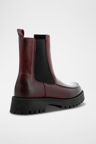 Bottines Chelsea en cuir Azerty - Bordeaux