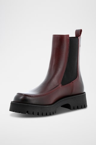 Bottines Chelsea en cuir Azerty - Bordeaux