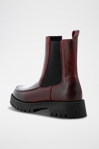 Bottines Chelsea en cuir Azerty - Bordeaux