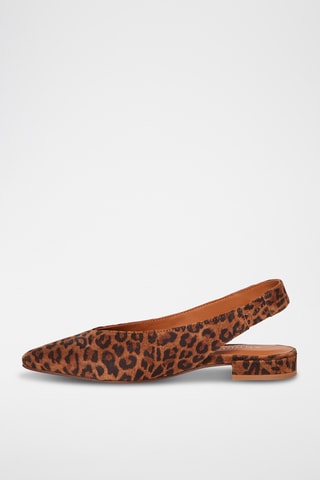 Ballerines en cuir de veau Rosee - Marron