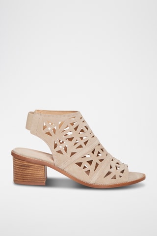 Sandales à talons en nubuck Carioca - Beige