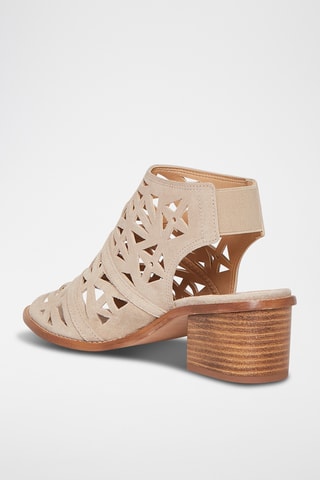 Sandales à talons en nubuck Carioca - Beige