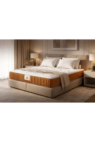 Ensemble matelas à mémoire de forme et sommier Amboise - Epaisseur 28 cm - Ferme