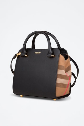 Sac à main en cuir Mini Banwell - Noir