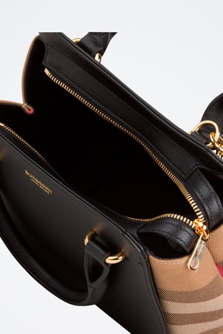 Sac à main en cuir Mini Banwell - Noir