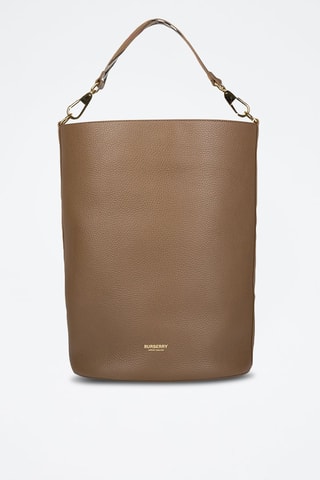 Sac seau en cuir Medium Bucket Lgl - Marron