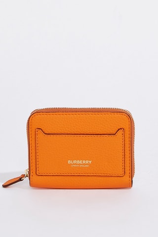 Portefeuille en cuir de veau Zip Wallet - Orange