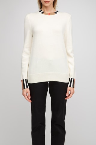 Pull en laine et cachemire Eyre - Blanc naturel