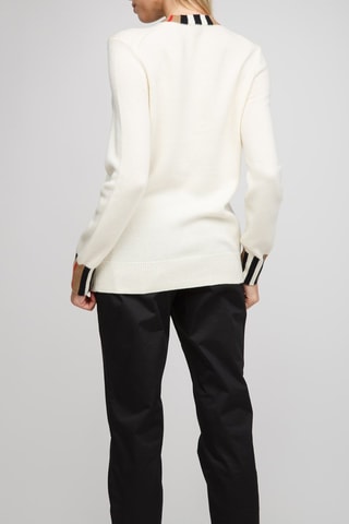 Pull en laine et cachemire Eyre - Blanc naturel