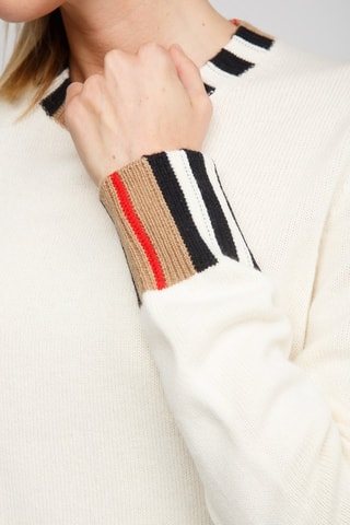 Pull en laine et cachemire Eyre - Blanc naturel