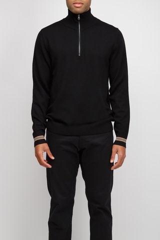 Pull en laine mérinos Itter - Noir