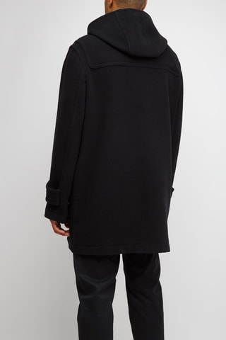 Manteau à capuche en laine Marton - Noir