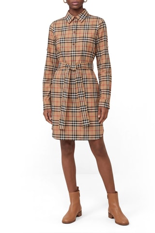 Robe chemise Ivery Chk - Taupe