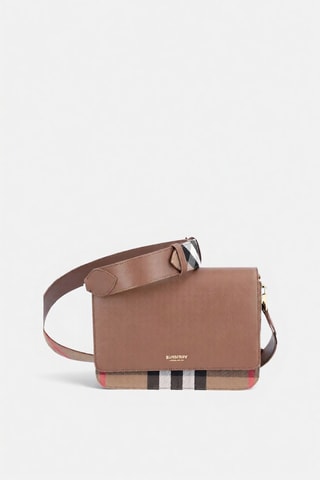 Sac bandoulière en cuir Ll Sm Bucket Lgl - Marron