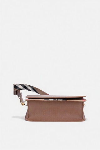 Sac bandoulière en cuir Ll Sm Bucket Lgl - Marron