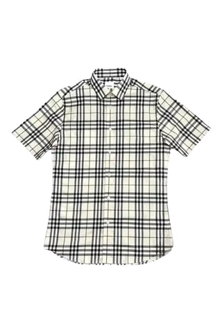 Chemise Shefford Ss Chk - Beige moderne