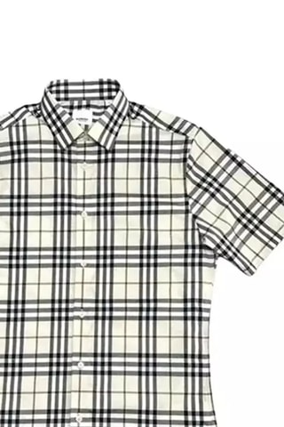 Chemise Shefford Ss Chk - Beige moderne