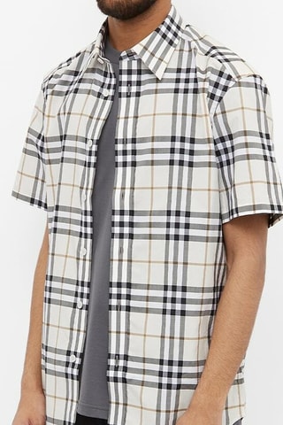 Chemise Shefford Ss Chk - Beige moderne