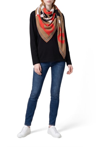 Carré en soie Arc Txt Sq - Beige