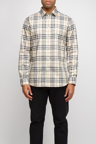 Chemise en coton Shefford - Beige moderne