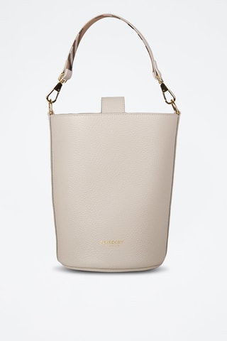 Sac seau en cuir Medium Bucket Lgl - Blanc