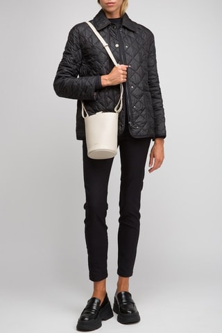 Sac seau en cuir Medium Bucket Lgl - Blanc