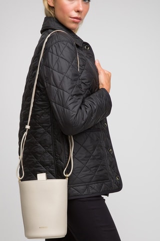 Sac seau en cuir Medium Bucket Lgl - Blanc