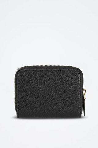 Porte-monnaie en cuir MN ZIP - Noir