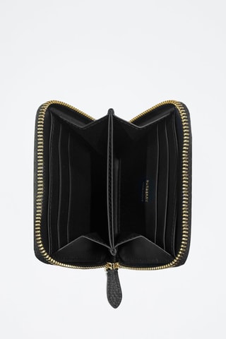 Porte-monnaie en cuir MN ZIP - Noir