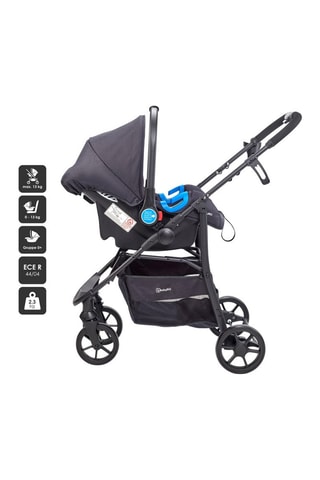 Passeggino Style 3 in 1 Air - Nero, giallo e grigio