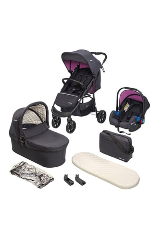Passeggino Style 3 in 1 Air - Nero, rosa e grigio