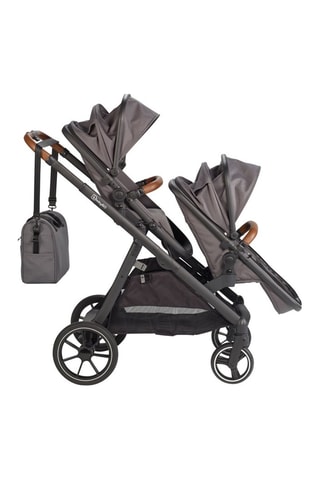 Passeggino doppio Twinner e accessori - Grigio