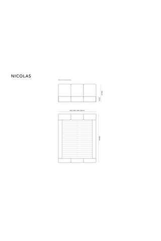 Lit-coffre Nicolas - Bleu foncé - Toucher velours