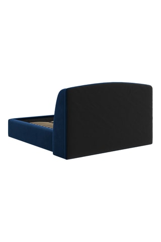 Lit Aude - Bleu roi - Toucher velours