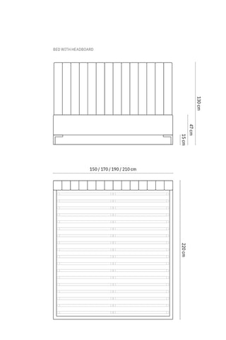 Lit-coffre avec sommier Apollo - Gris - Tissu structurel