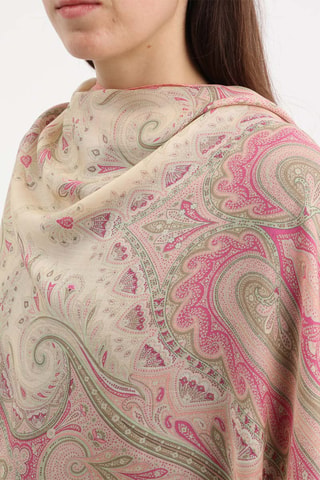 Foulard - Beige et rose