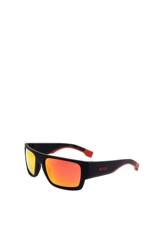 Lunettes de soleil polarisées homme - Catégorie 3 - Hugo Boss - Noir, rouge et orange