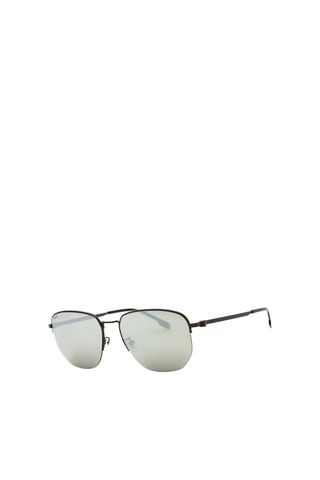 Lunettes de soleil homme - Verres effet miroir - Catégorie 3 - Hugo Boss - Gris et noir