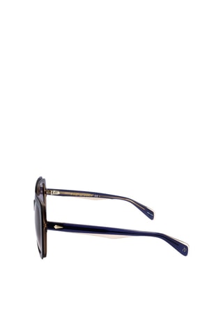 Lunettes de soleil femme - Catégorie 2 - Rag & Bone - Beige, bleu et gris