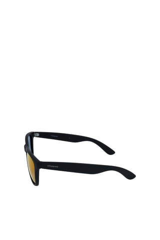 Lunettes de soleil polarisées homme - Verres effet miroir - Catégorie 3 - Polaroid - Gris et noir