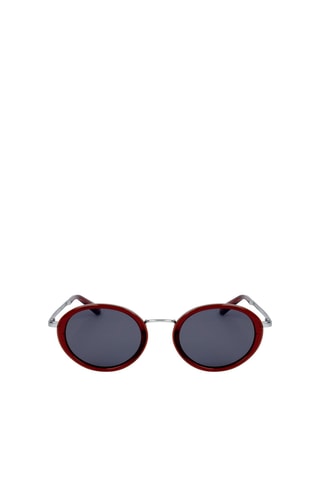 Lunettes de soleil homme - Catégorie 3 - Benetton - Argenté et rouge