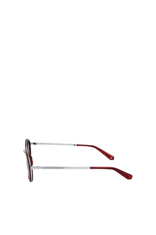 Lunettes de soleil homme - Catégorie 3 - Benetton - Argenté et rouge