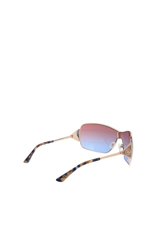Lunettes de soleil femme - Catégorie 2 - Guess - Blanc, bleu, marron et doré