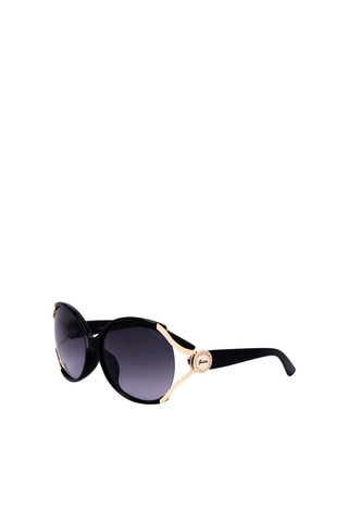Lunettes de soleil femme - Catégorie 3 - Guess Factory - Noir, doré et gris