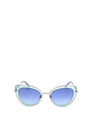 Lunettes de soleil femme ornées de cristaux Swarovski - Catégorie 2 - Swarovski - Bleu et argenté