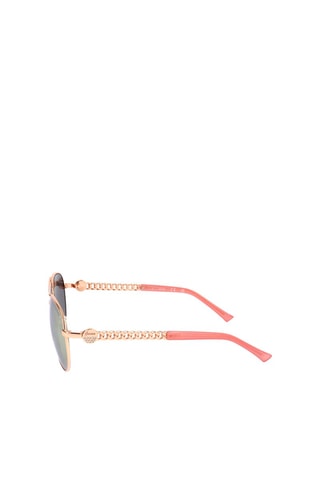 Lunettes de soleil femme - Verres effet miroir - Catégorie 3 - Guess Factory - Rose