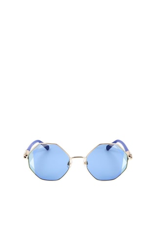 Lunettes de soleil ornées de cristaux Swaroski femme - Catégorie 2 - Swarovski - Bleu et doré