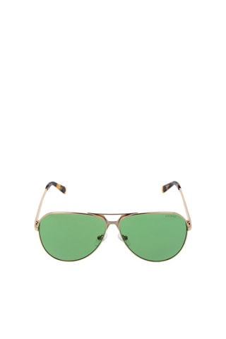 Lunettes de soleil homme - Verres effet miroir - Catégorie 2 - Guess - Vert et doré