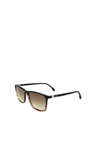 Lunettes de soleil homme - Catégorie 2 - Hugo Boss - Noir et marron