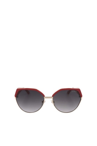 Lunettes de soleil femme - Catégorie 3 - Guess - Rouge, doré et gris